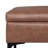 Rebecca 48"W Upholstered Coffee Table Storage Ottoman with Lift-Top Lid and Metal Legs