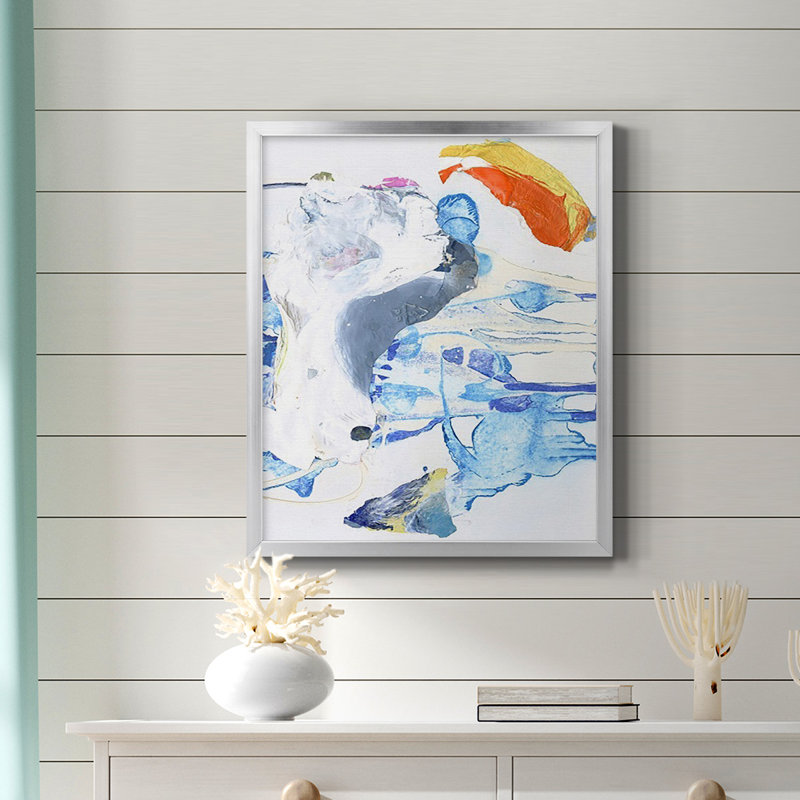 Evidence II Premium Framed Canvas - Ready to Hang, 24" H x 20" W, Silver