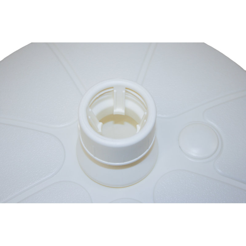 Base de patio pour parasol pour poteaux de 1 et 1,5 pouce Good Ideas, blanc