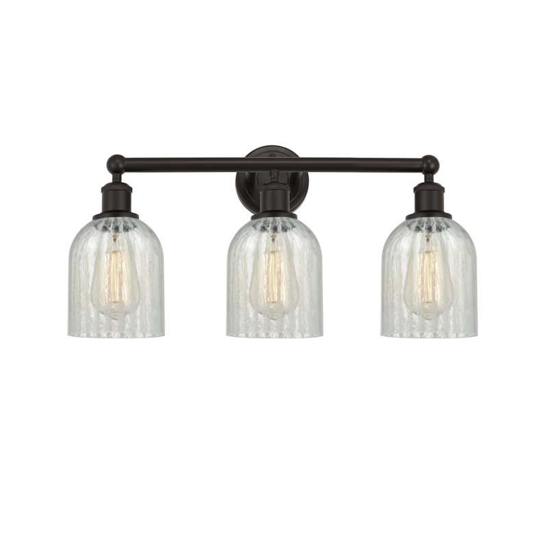 Reiko 3 - Light Dimmable Vanity Light, Mouchette, Oil Rubbed Bronze