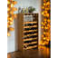 Armoire à vin 7 niveaux à finition chêne (35 bouteilles)