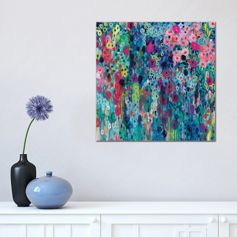 Painted Strings by Carrie Schmitt - Wrapped Canvas Painting, 45.72 cm H x 45.72 cm W x 1.91 cm D