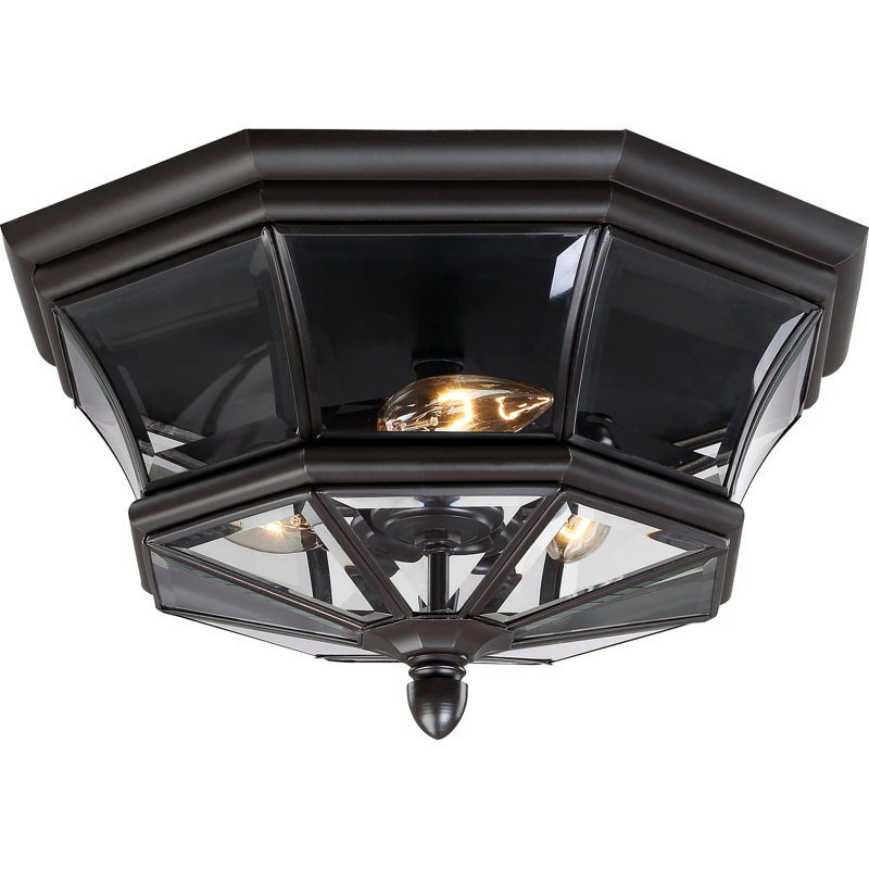 Plafonnier encastré 3 lumières 15,25 po Newbury, Bronze de Médicis