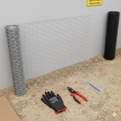 Filet hexagonal en finition galvanisée argentée, calibre 21, filet de jardin résistant à la corrosion, polyvalent pour l'artisanat floral, les enclos à volaille, les projets faits à la main, la protection des plantes et les cages pour petits animaux