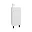 Meuble-lavabo de salle de bain avec lavabo, 1 porte, 4 pieds-1714221176