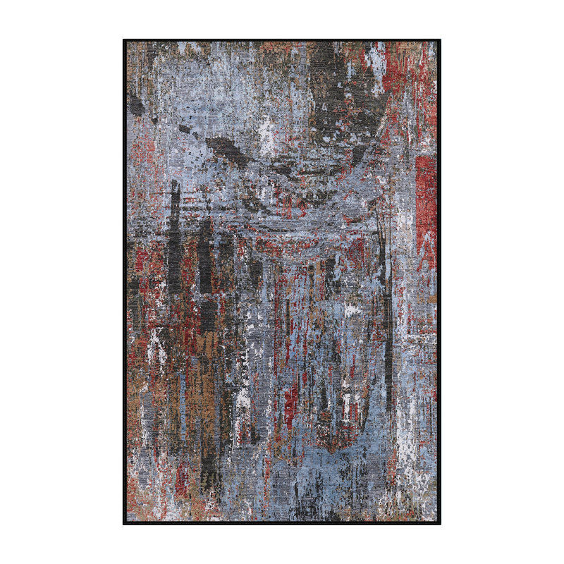 Tapis bleu / rouge / noir Braddyville, Rectangle 8 pi x 10 pi