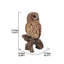 Statue hibou sur souche