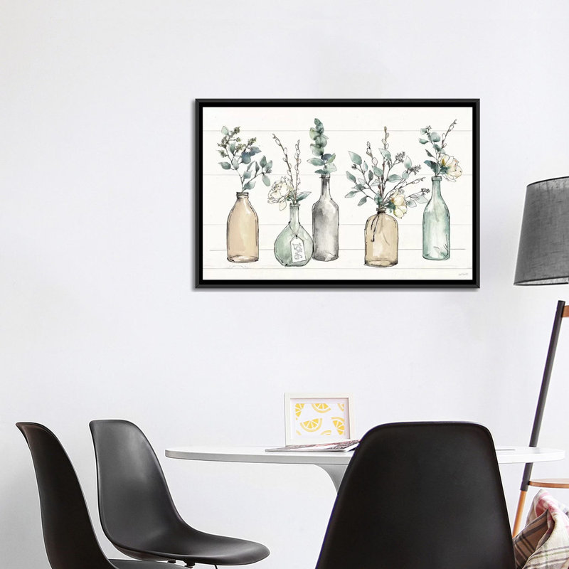 « modern campagne i » par anne tavoletti-impression, H 26 po x l 40 po x P 1,5 po, Toile avec cadre noir