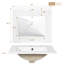 Meuble-lavabo de 20 pouces avec structure en bois massif, lavabo en céramique et tiroir à fermeture en douceur pour un look élégant-1666487125
