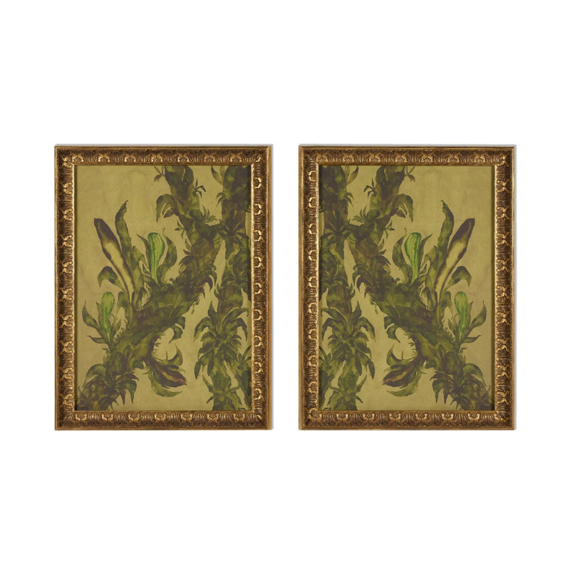 Epiphytes Diptych Set by Molly Franken, 18.25" H x 28.5" W x 2" D