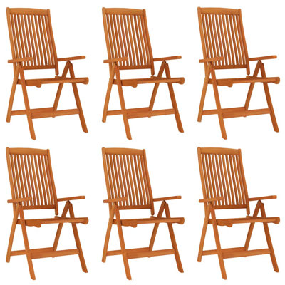 Chaise de jardin pliante en bois massif Eucalyptus