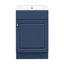 Meuble-lavabo de 20 po avec lavabo, meuble-lavabo avec tablette de porte et tablette réglable, bleu, meubles de salle de bain, meubles-lavabos