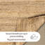 Tapis naturel tressé à la main-464204750
