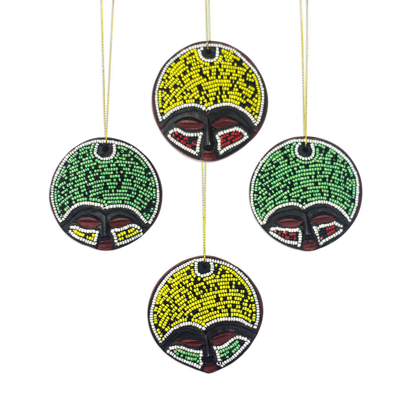 3'' Wood Ball Ornament
