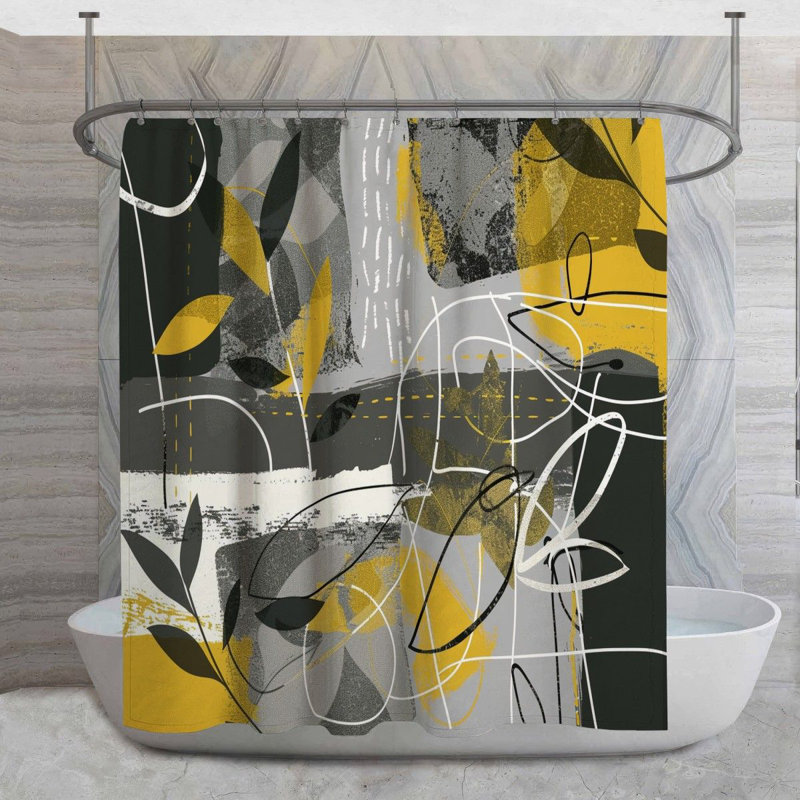 Rideau de douche Botanical, H 93 po x l 70 po