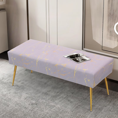 Fauteuil de coiffeuse en velours capitonné l 30 po Conejara