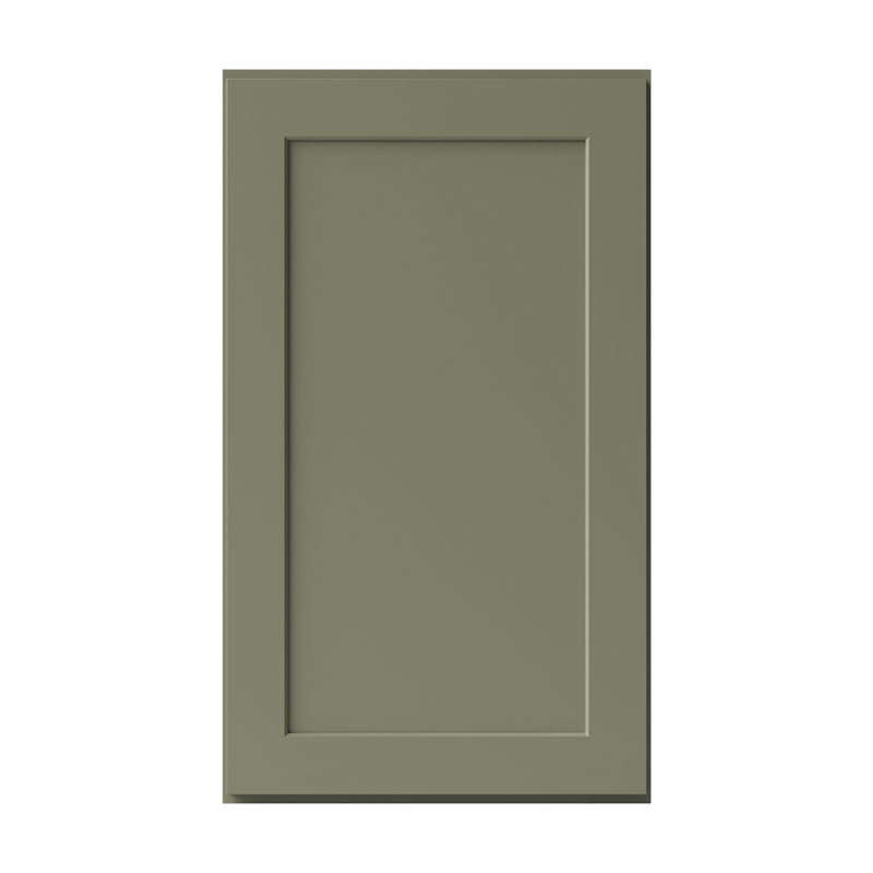 Armoire de cuisine en bois massif prête à assembler, H 36 po x l 21 po x P 12 po, Vert sauge