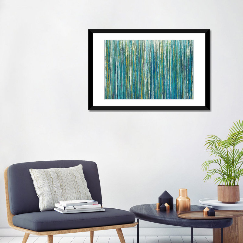 « greencicles », reproduction sur toile, Papier d'art encadré noir, Blanc, H 24 po x l 32 po x P 1 po