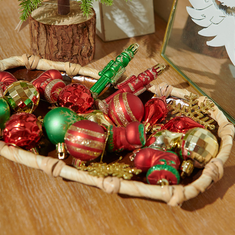 Ensemble de 24 boules de Noël Miluhome
