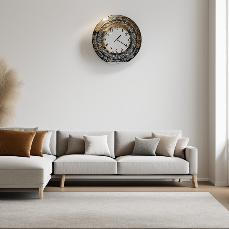 Horloge murale 19 po H, Multicoloured