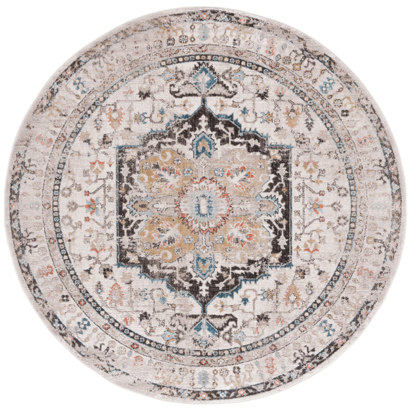 Desieree Performance Oriental Rug, Round 6'7"