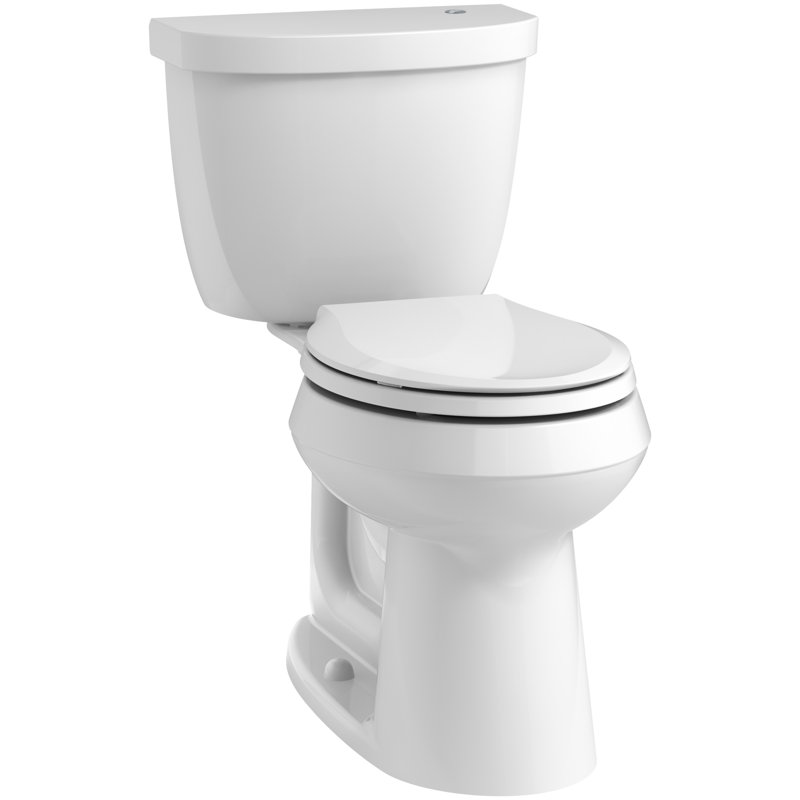 Toilette sans contact avec technologie de chasse chasse aquapiston 2 pièces cimarron impressions, Blanc