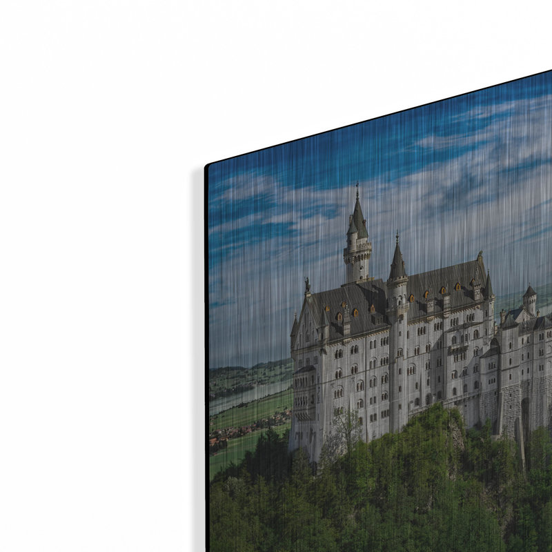 «Castle In The Sky» par Jonathan Ross, art mural en métal, H 16 po x l 24 po