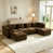 Brown -4Seat+2Ottman est en rupture de stock