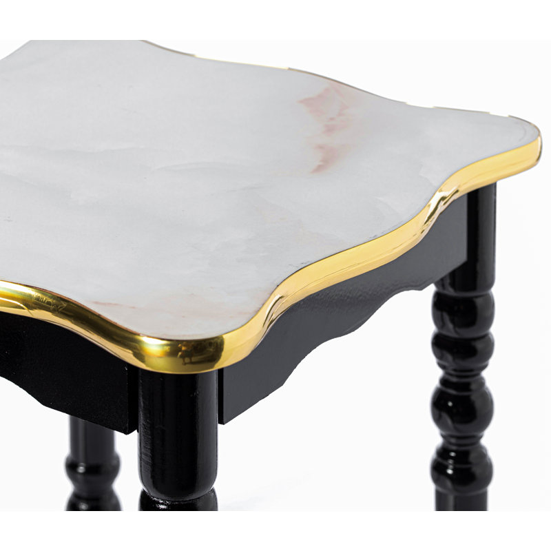 Gumbs End Table, Gold