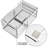 Makeup Cosmetic Organizer Storage Drawers Display Boxes Case With 12 Drawers(Clear)
