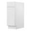 Armoire inférieure à 1 tiroir et 1 tablette l 12 po x H 34-1 / 2 po x P 24 po Blanc Prêt à assembler (RTA)