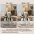 31.5" Glass Coffee Table for Living Room, 2-Tier Wood Accent Center Table with Open Storage-29619943