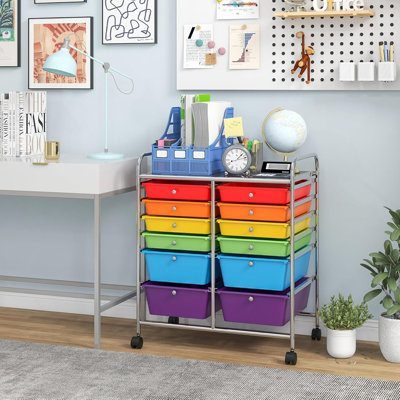 Commode de rangement à 12 tiroirs Vicknair
