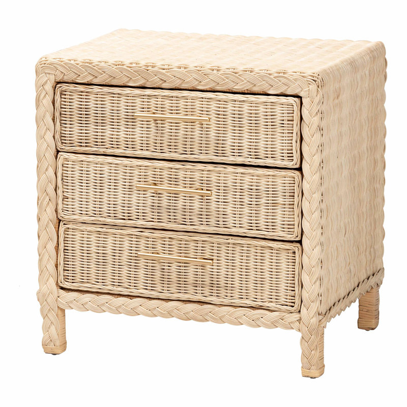 Table de chevet 3 tiroirs Camodeca