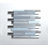Twilight Random Sized Straight Edge Metal and Glass Mosaic Tile-36952528