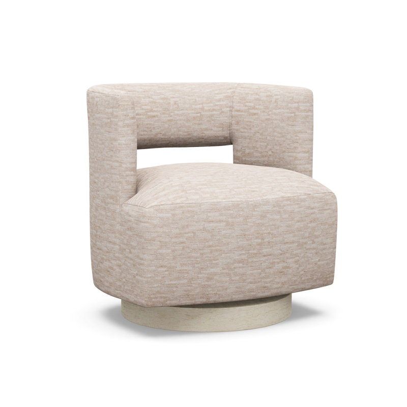 Crystle Swivel Barrel Chair, 8172-88, Sandstone
