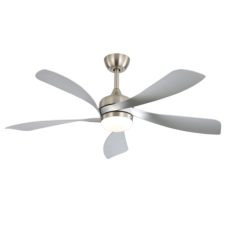 52-Inch Ceiling Fan with Light Featuring 5 ABS Blades Dimmable LED and Memory Function