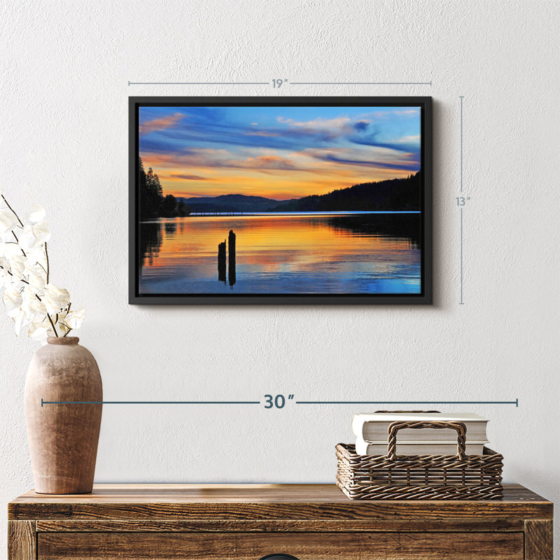Impression sur toile «Majestic Coeur D'Alene Lake», H 13 po x l 19 po