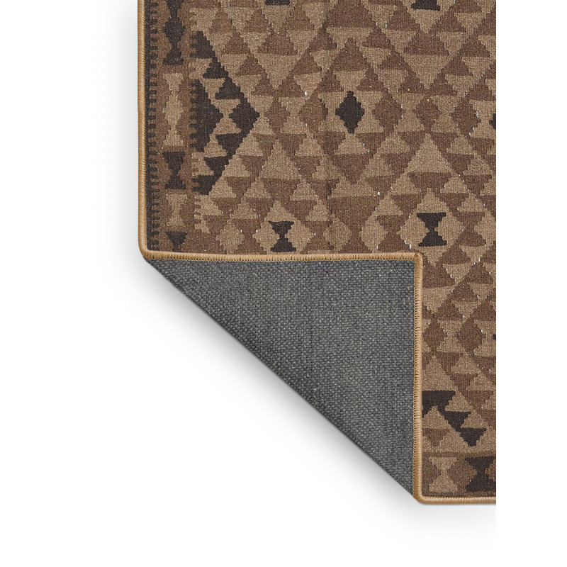 Tapis brun Yeary Southwestern, Rectangle 5 pi x 7 pi