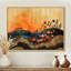 Fleurs orange orange, champ de fleurs I - art mural floral-264609358-264609721-23203818