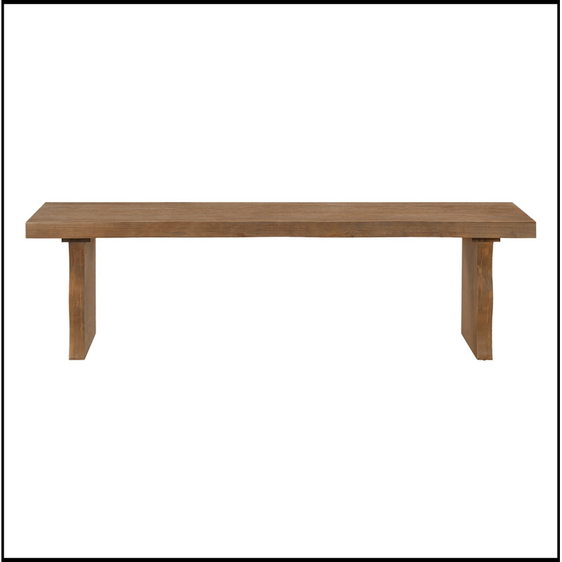 Banc en bois avec pieds robustes
