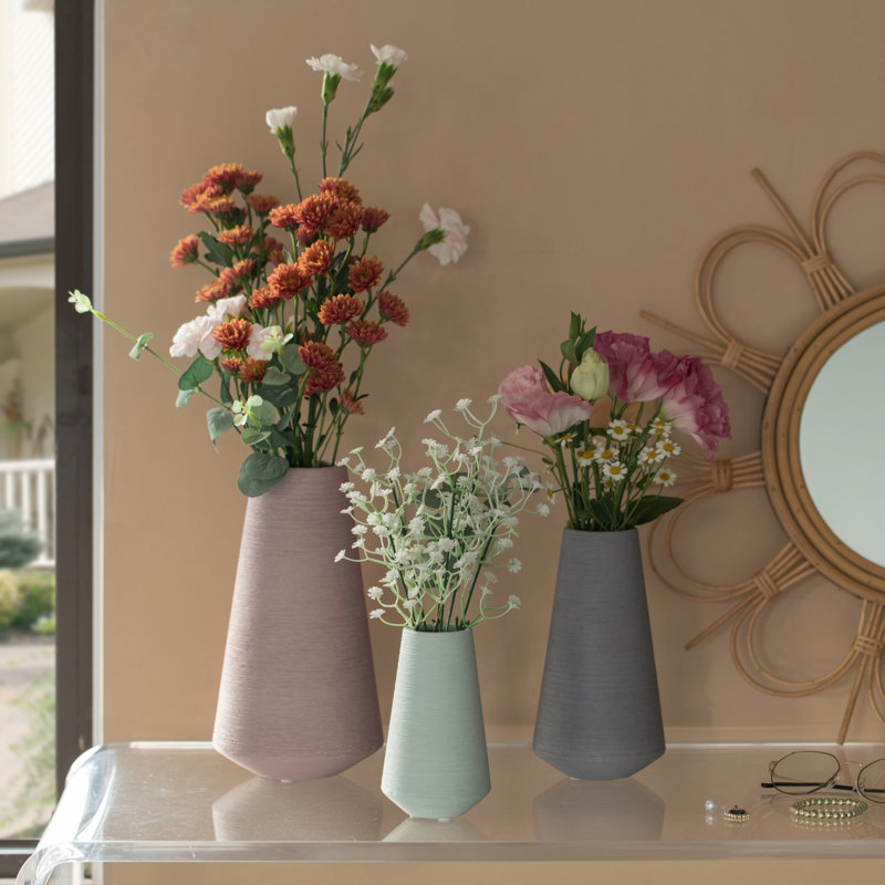 Ensemble de 3 vases de table décoratifs en céramique