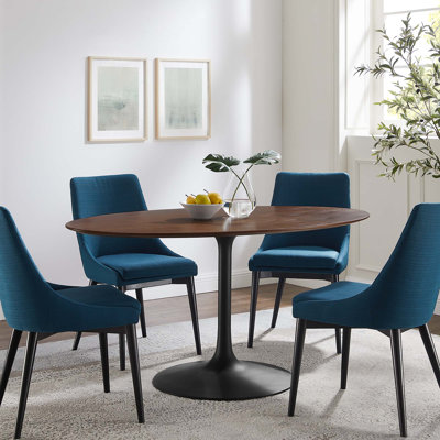 Silver Orchid Fein Oval Dining Table
