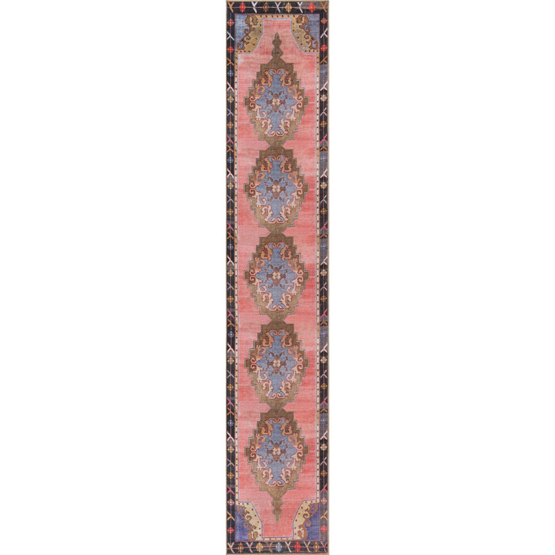 Oppie Oriental Indoor Rug, Runner 2'6" x 14'