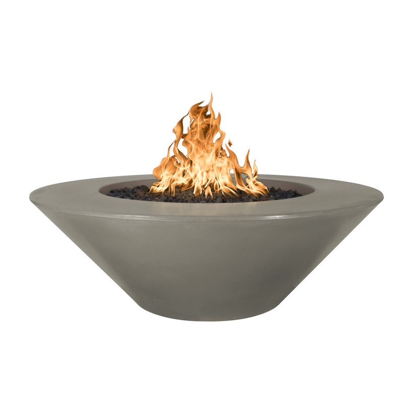 Cazo Concrete Fire Pit, Ash, Propane