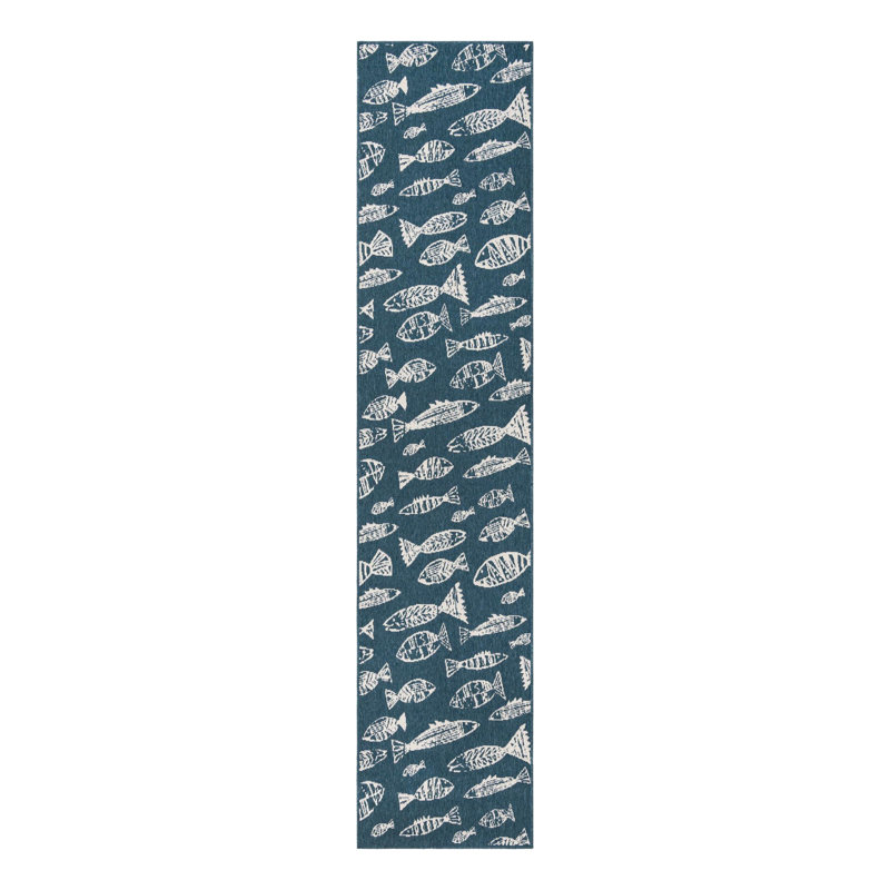 Tapis intérieur / extérieur d'extérieur Coastal, Tapis de couloir 2 pi 7 po x 12 pi