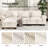 158" Modular Sectional Sofa, Comfy Cloud Couch For Living Room, 4-seater Deep Seat Sofa With Throw Pillow-1867126050