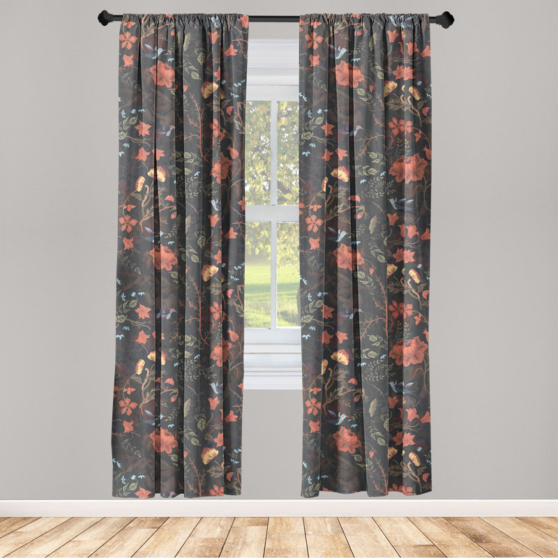 Semi Sheer Curtain Pair, 28" W x 63" H