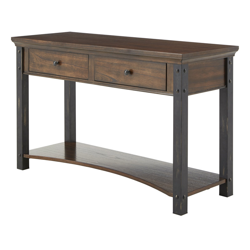 Kennemer 47.75'' Console Table, Dark Cherry