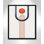 «Minimalist Mid Century Orange Navy III» par Urban Epiphany, reproduction sur toile flottante